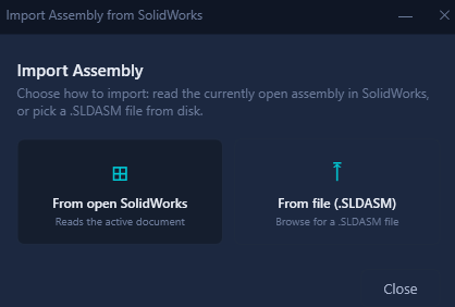 Import in one click